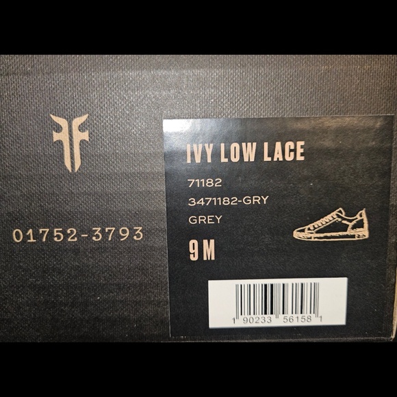 Grey Frye Ivy Low Lace Sneakers Size 9 - Picture 2 of 2